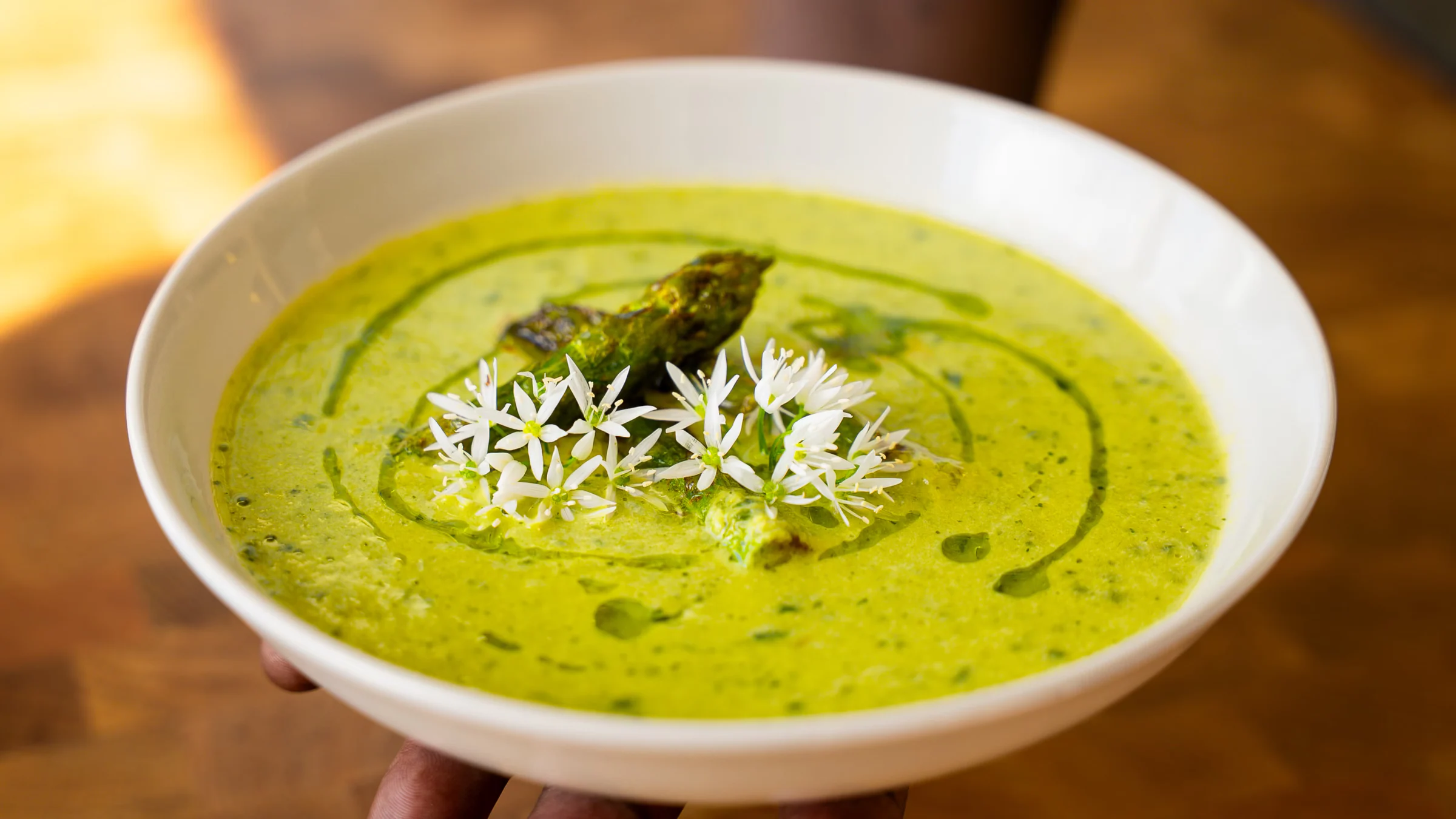 Asparagus soup.