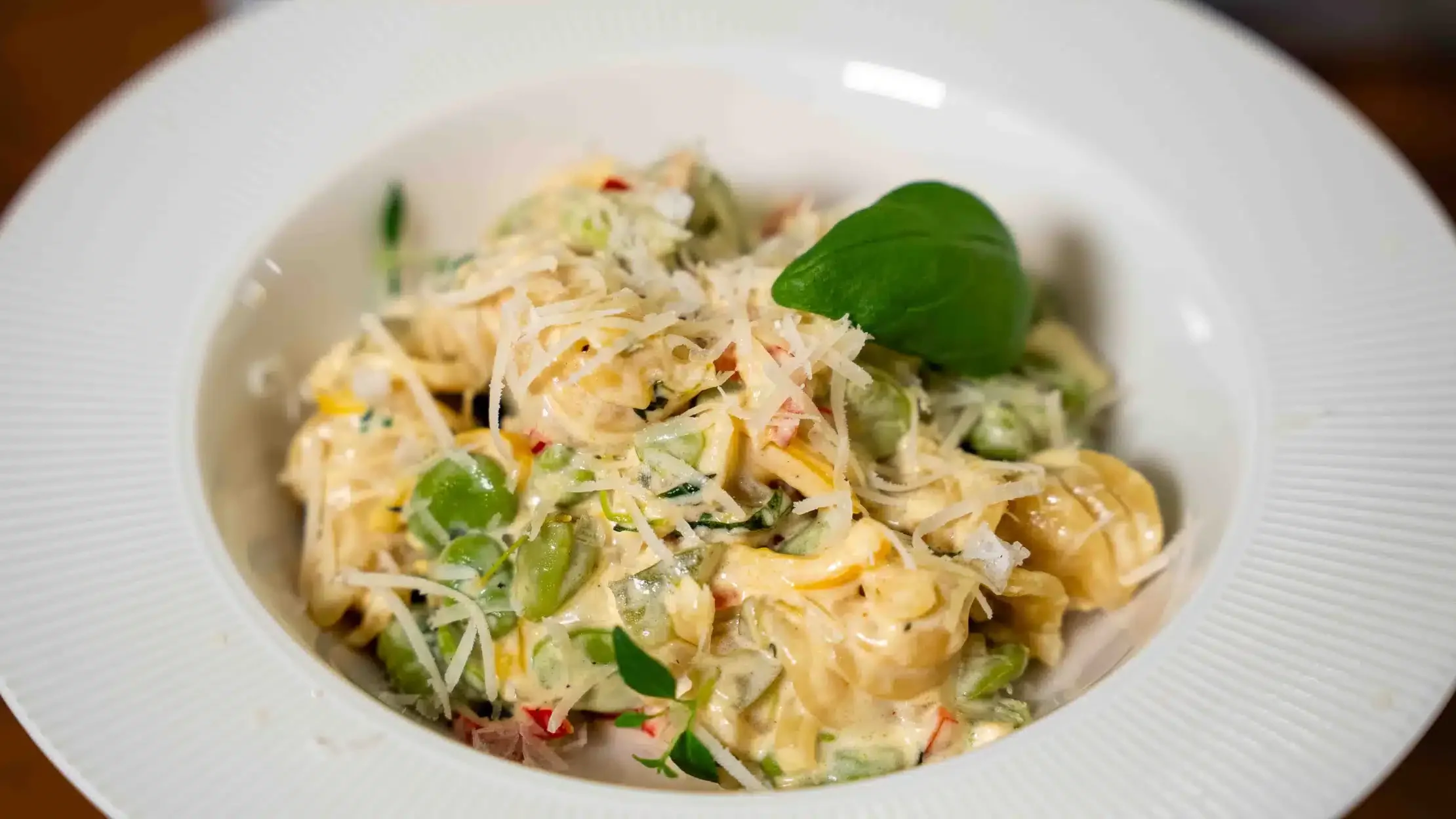 Creamy Broad Bean Pasta
