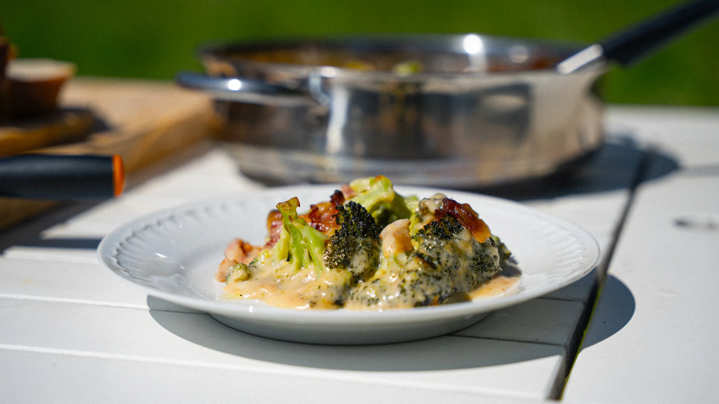 Cheesy broccoli bake.