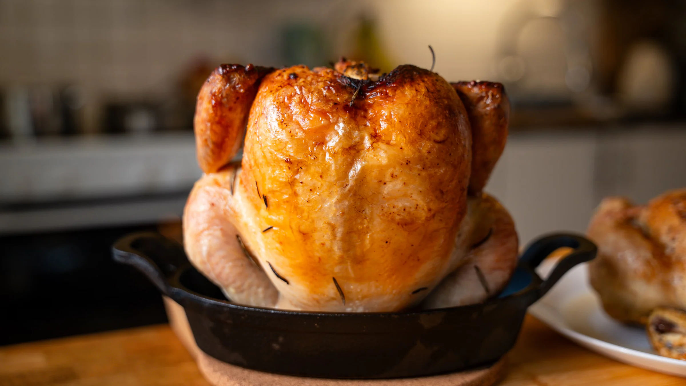 Juicy and crispy dry-aged chicken.