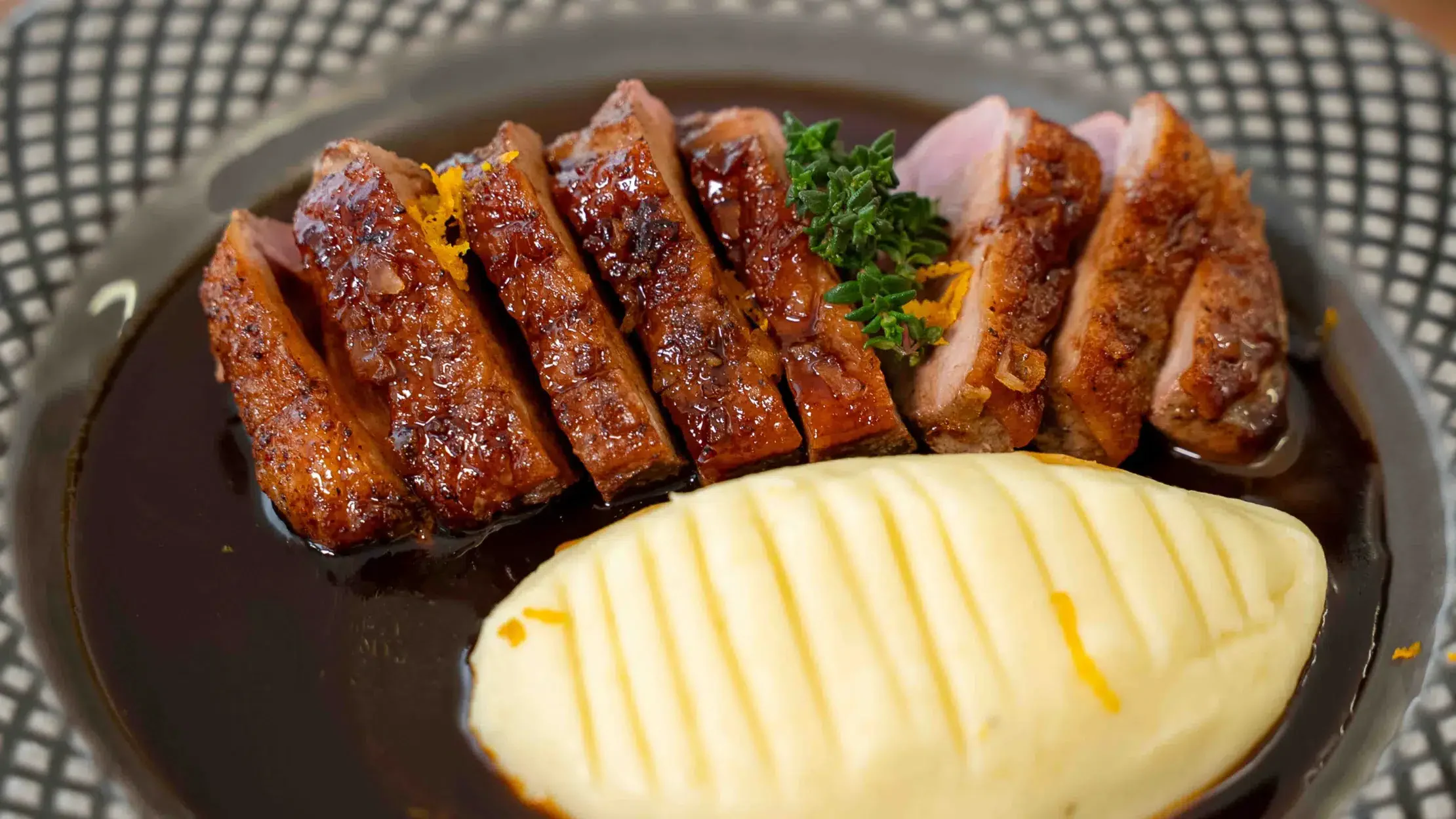 Duck Breast with Orange Balsamic Sauce
