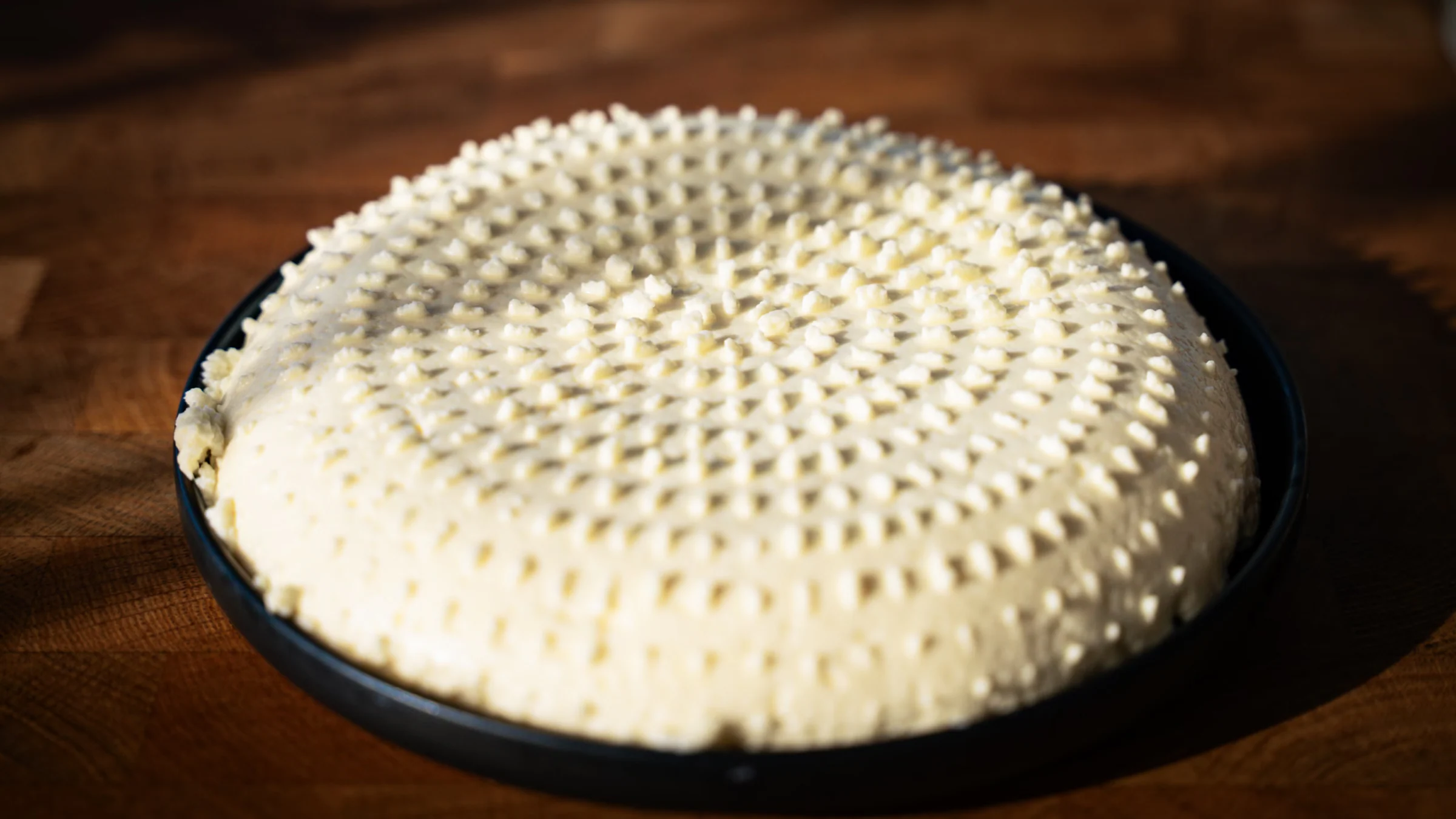 Homemade ricotta.
