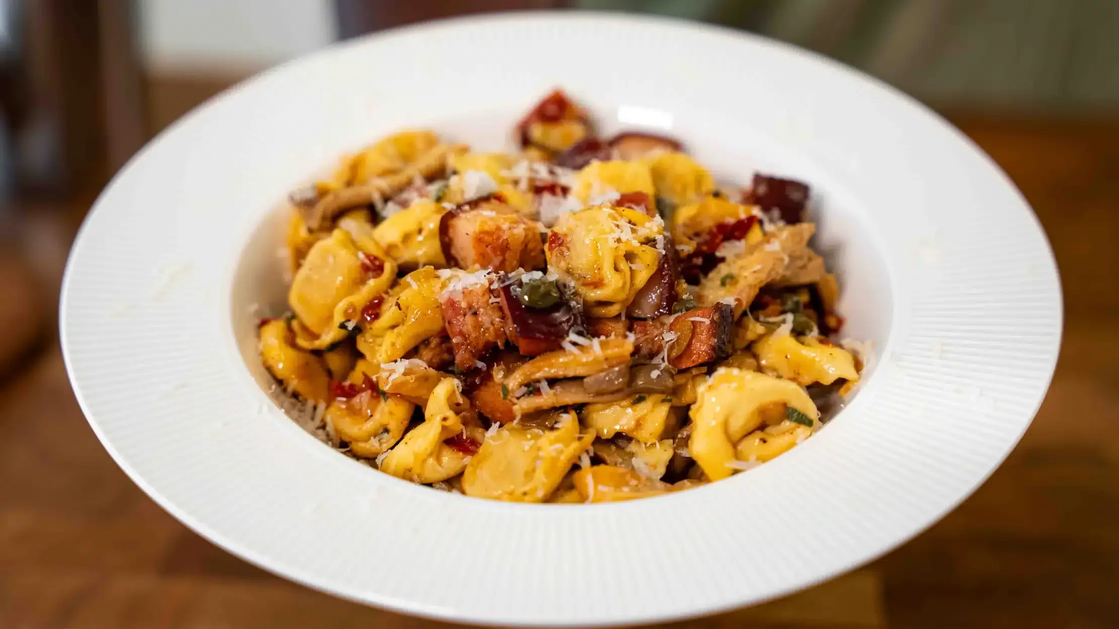 Mushroom Bacon Tortellini