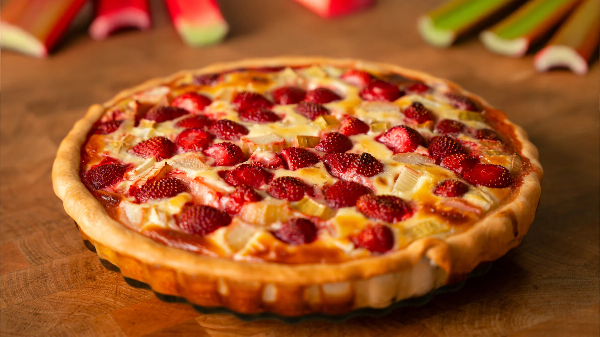 Rhubarb strawberry pie.