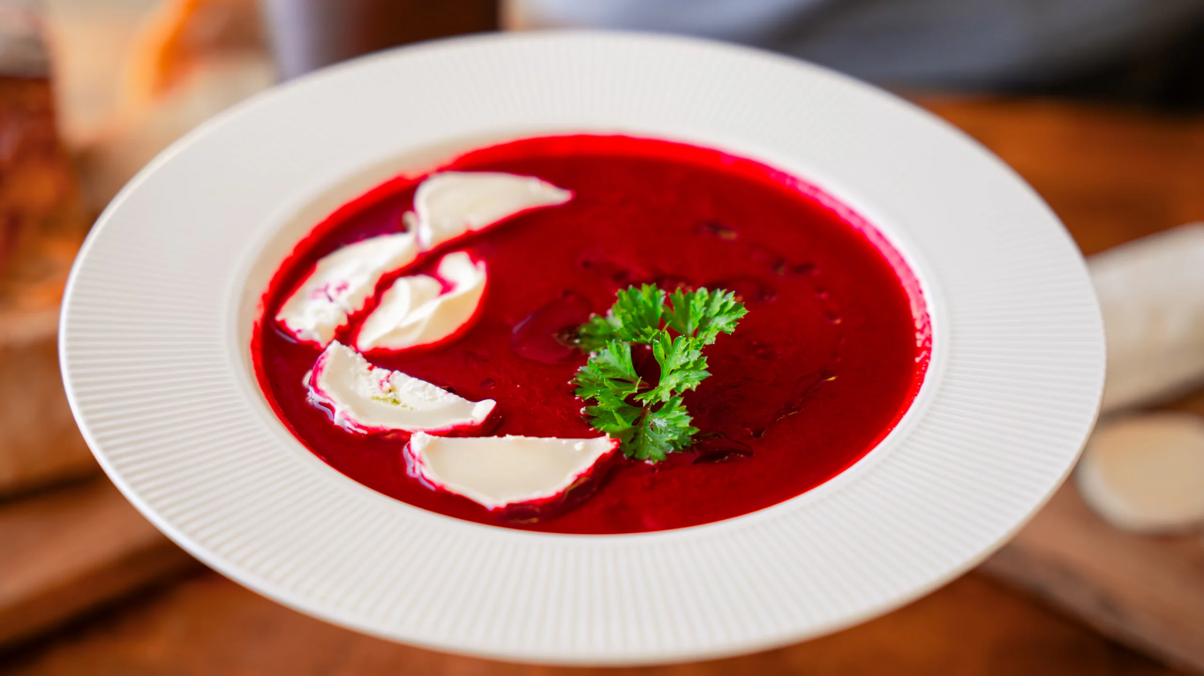 Roasted beetroot soup.