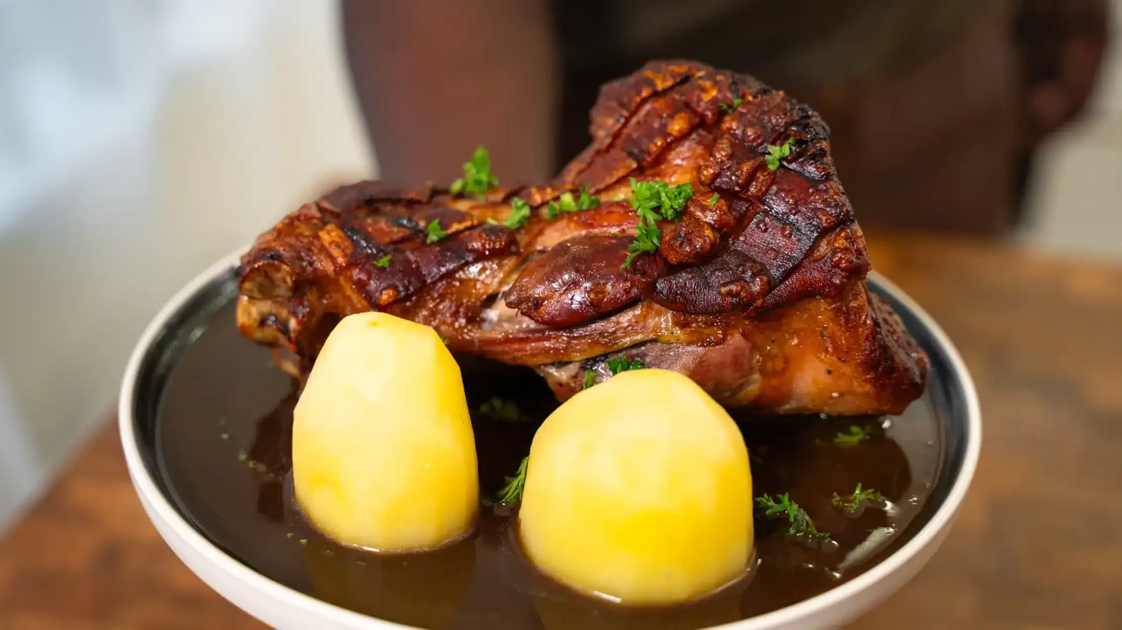 Schweinshaxe: Crispy German Pork Knuckles