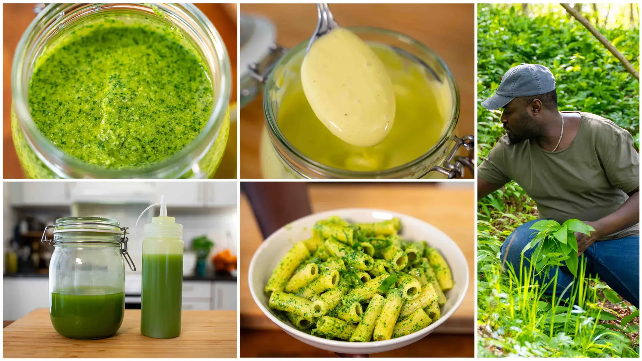 Wild Garlic Staples: Oil, Mayonnaise, & Pesto